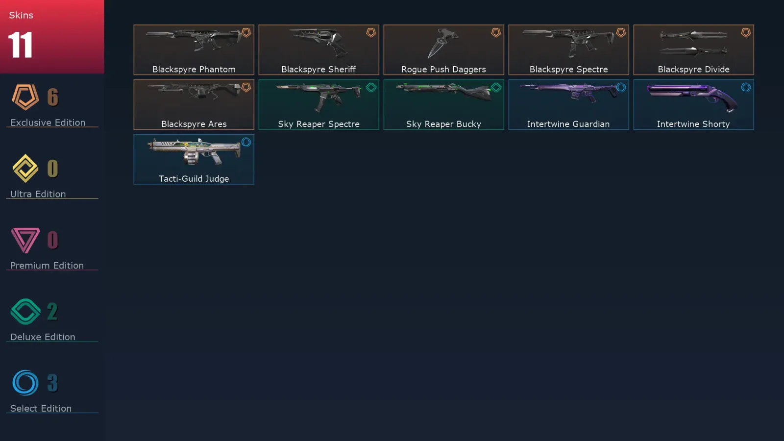 [Valorant] | EU | Level 21 | 7 Agents | 11 Skins