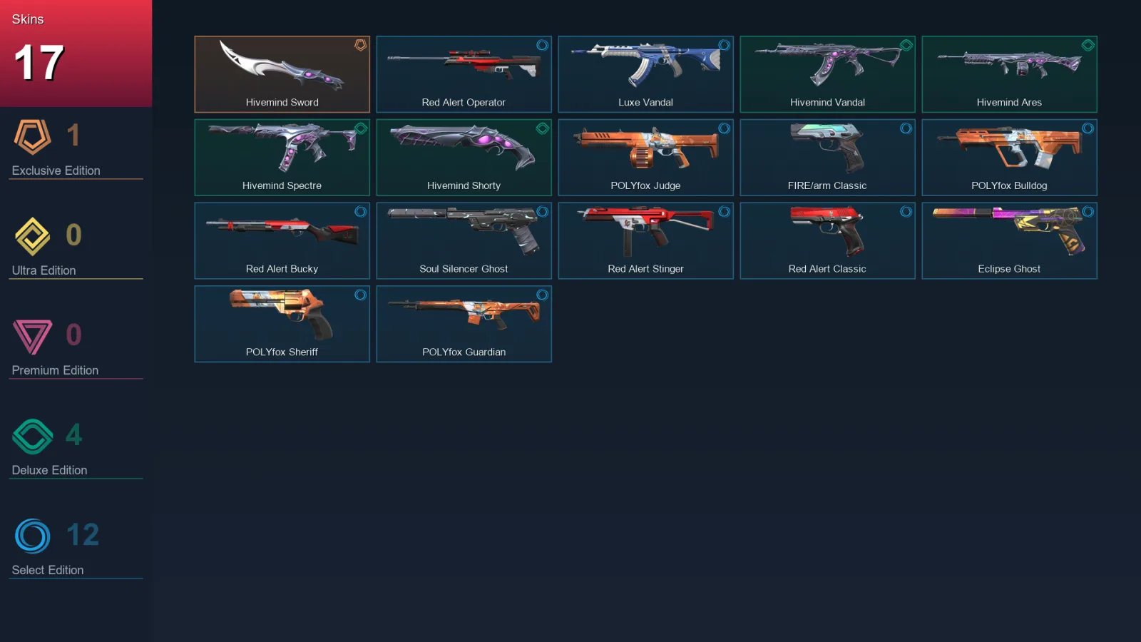 AP | Lv97 | Unranked | 17 Skin | 23 Agent | 56 Buddy — Unranked / Smurf Valorant