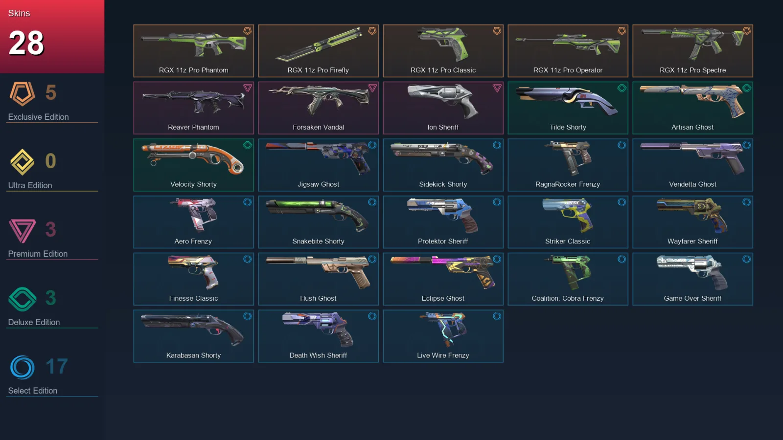 AP | Lv290 | Unranked | 28 Skin | 23 Agent | 74 Buddy — Valorant account