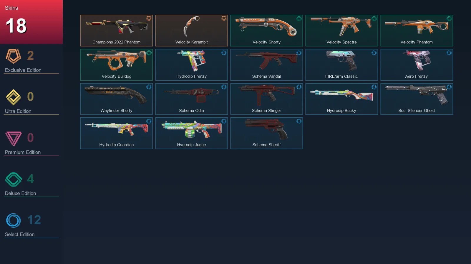 AP | Lv75 | Unranked | 18 Skin | 15 Agent | 35 Buddy
