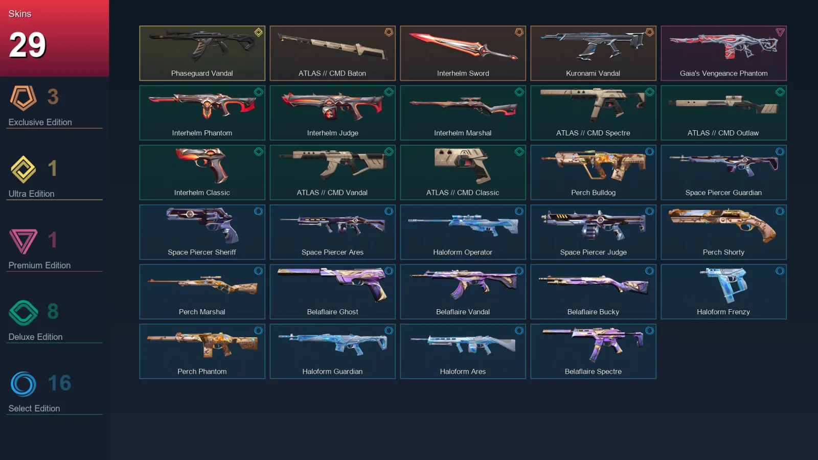 AP | Lv86 | Unranked | 29 Skin | 26 Agent | 35 Buddy — Valorant account