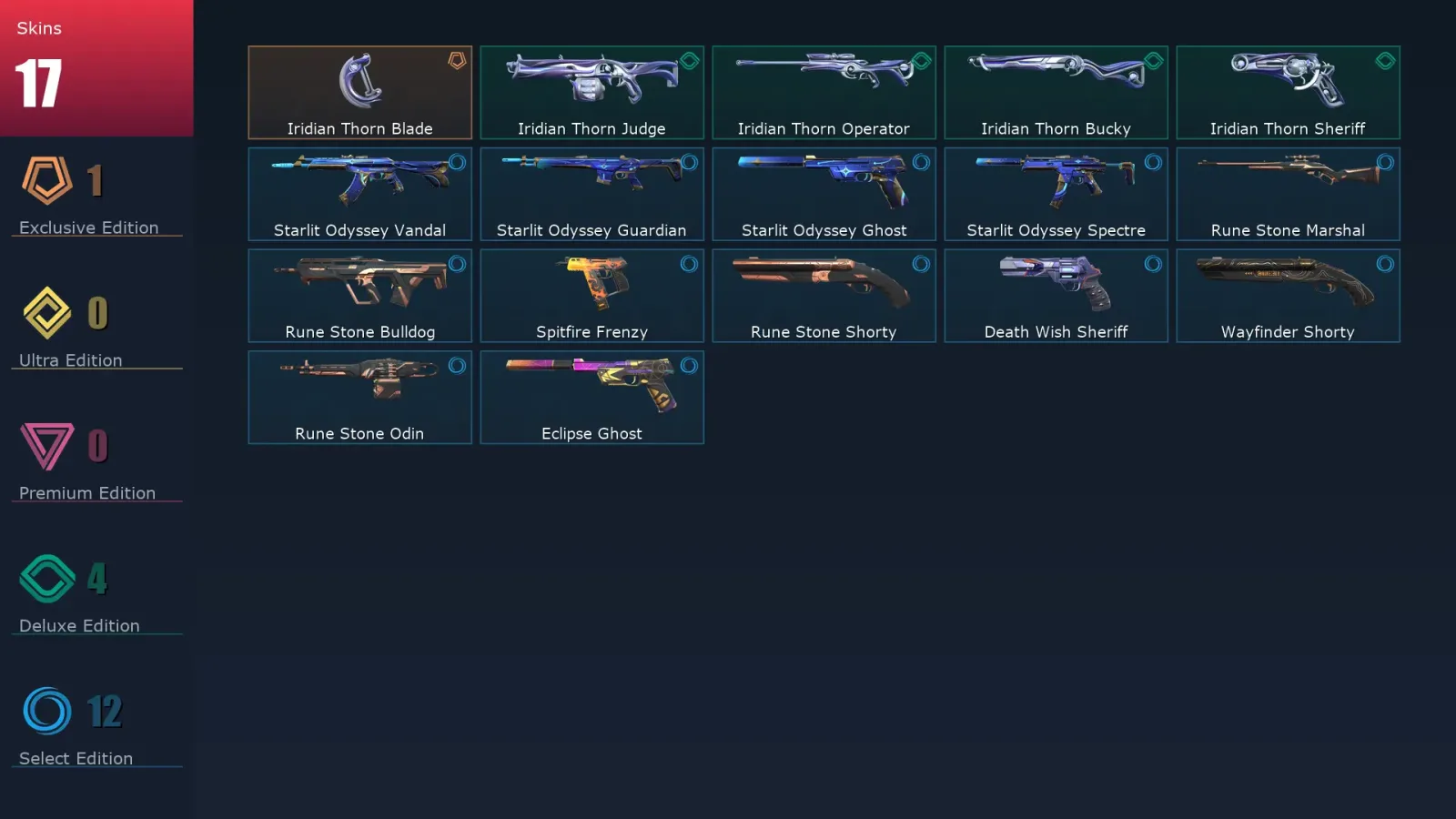 [Valorant] | EU | Level 130 | 27 Agents | 17 Skins