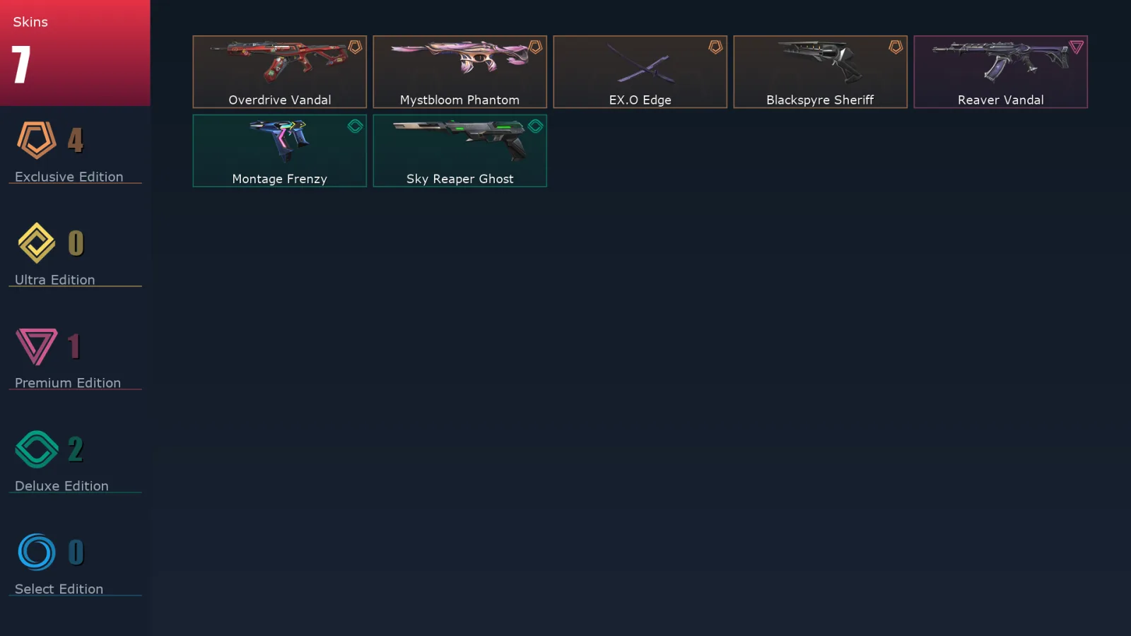 [Valorant] | EU | Level 55 | Diamond 2 | 16 Agents | 7 Skins