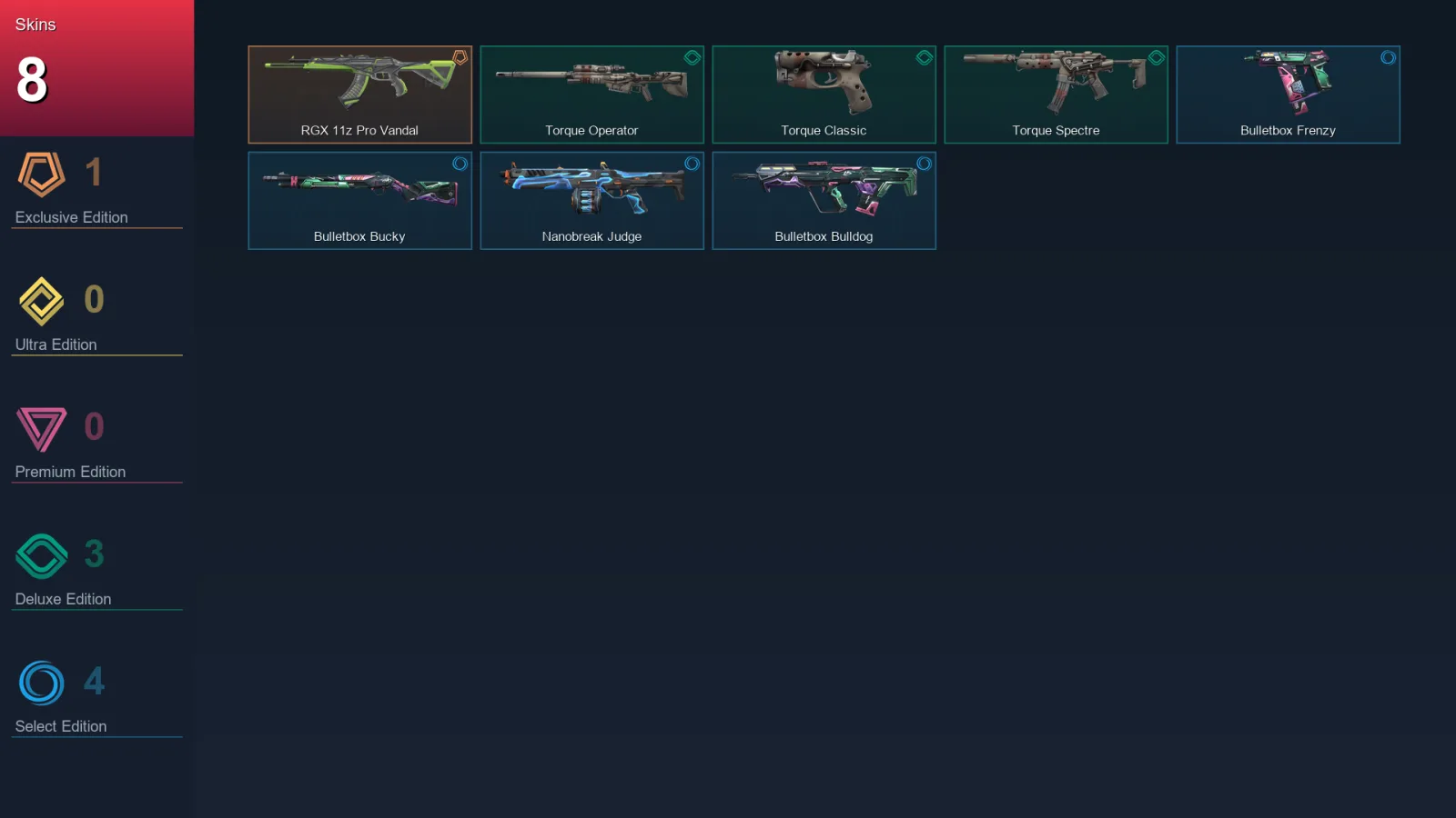 EU | Lv16 | Unranked | 8 Skin | 7 Agent | 5 Buddy