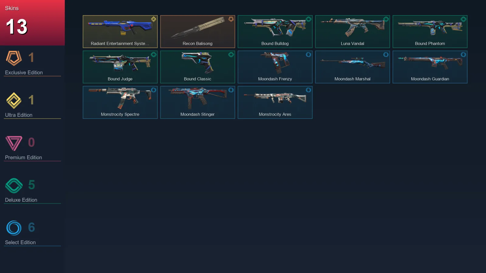 LA | Lv62 | Unranked | 13 Skin | 16 Agent | 35 Buddy