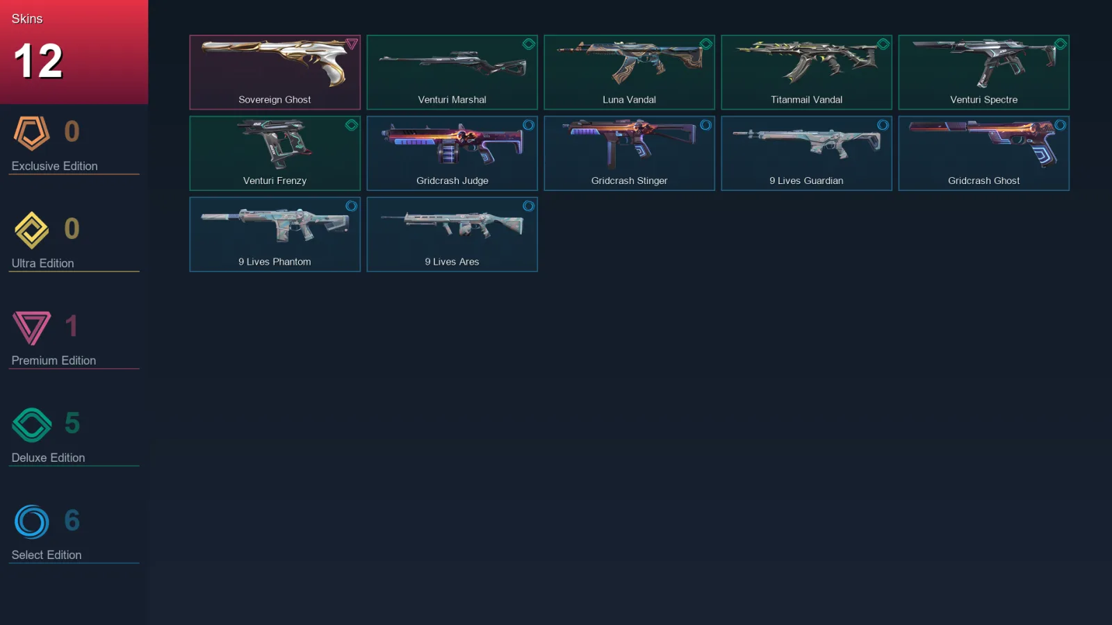 EU | Lv22 | Unranked | 12 Skin | 9 Agent | 10 Buddy
