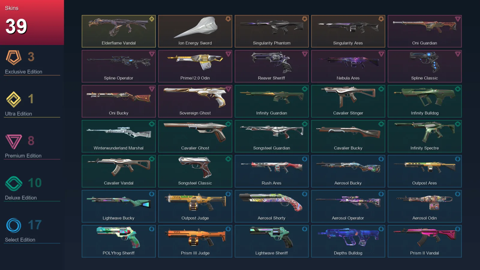 NA | Lv24 | Unranked | 39 Skin | 14 Agent | 25 Buddy