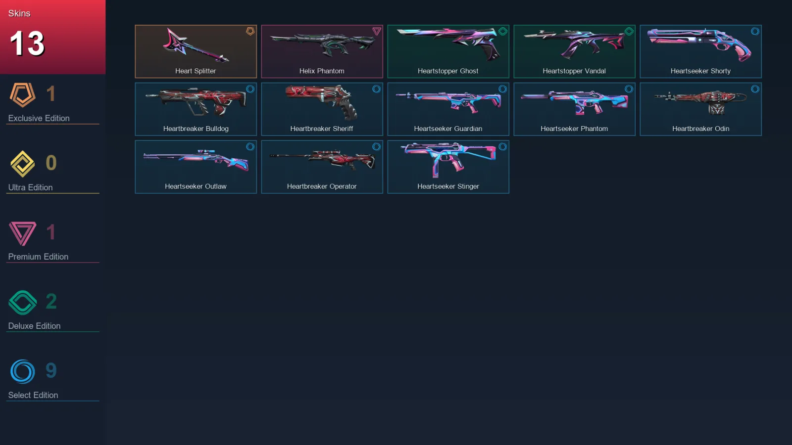 AP | Lv33 | Unranked | 13 Skin | 11 Agent | 13 Buddy — Valorant account