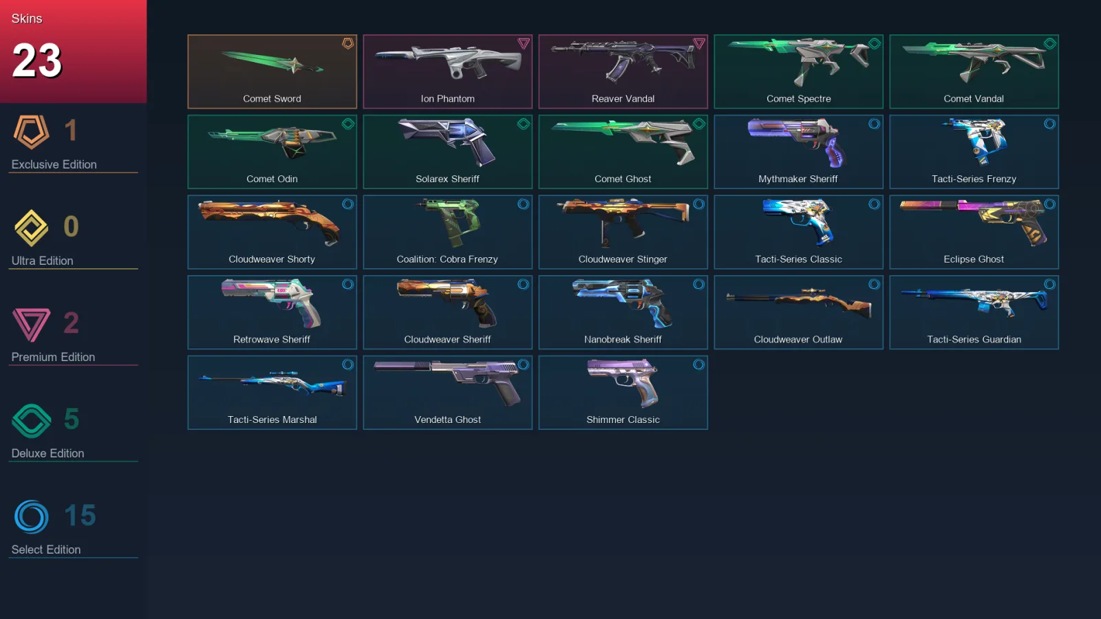 AP | Lv229 | Unranked | 23 Skin | 27 Agent | 85 Buddy — Valorant account