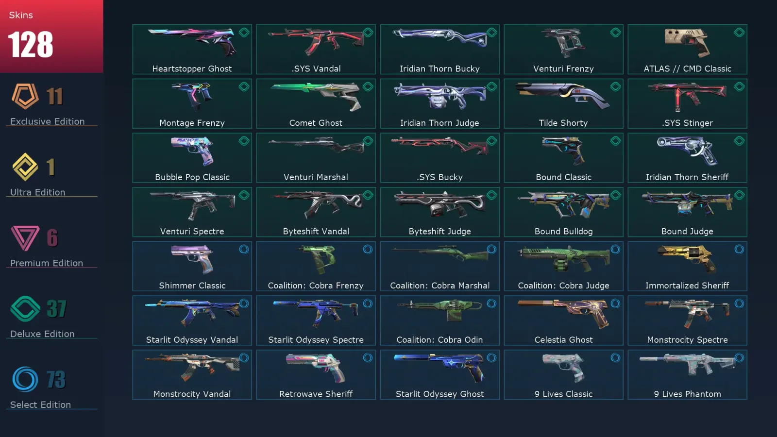 [Valorant] | EU | Level 457 | Gold 2 | 29 Agents | 128 Skins — Valorant account