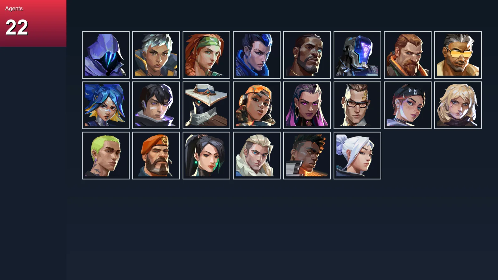 EU | Lv84 | Unranked | 3 Skin | 22 Agent | 29 Buddy