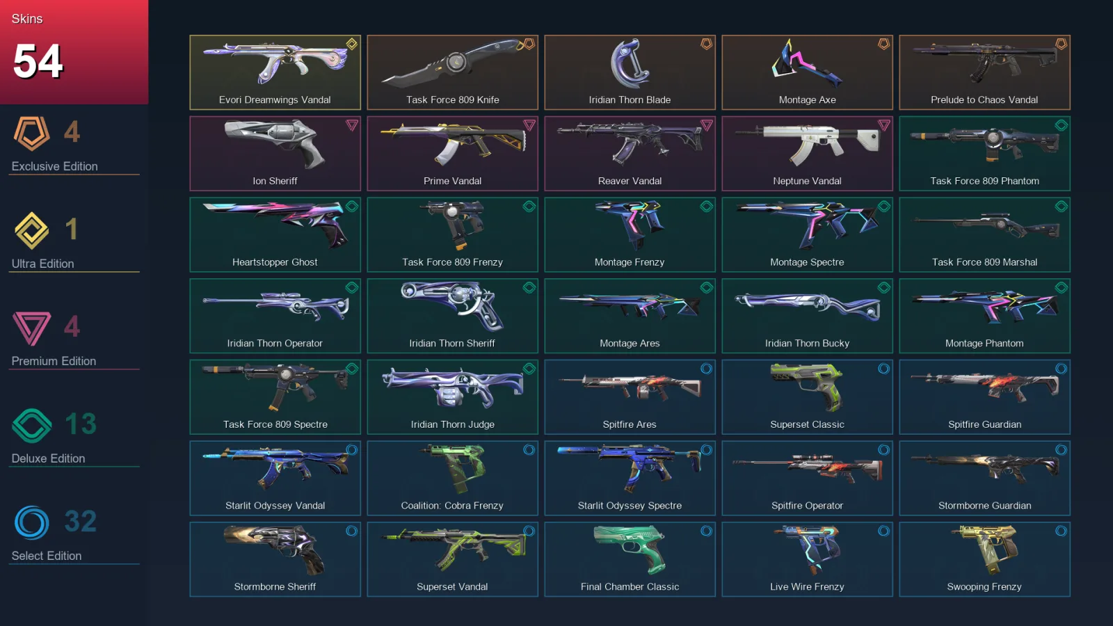 BR | Lv240 | Unranked | 54 Skin | 29 Agent | 109 Buddy