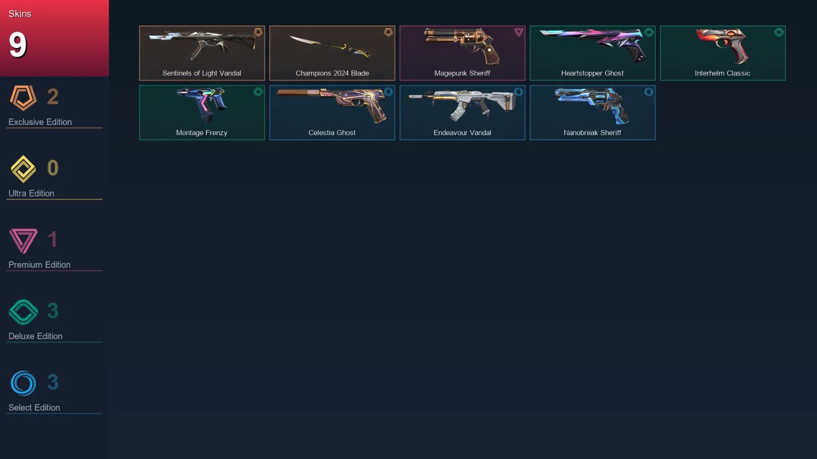 LA | Lv117 | Unranked | 9 Skin | 29 Agent | 41 Buddy