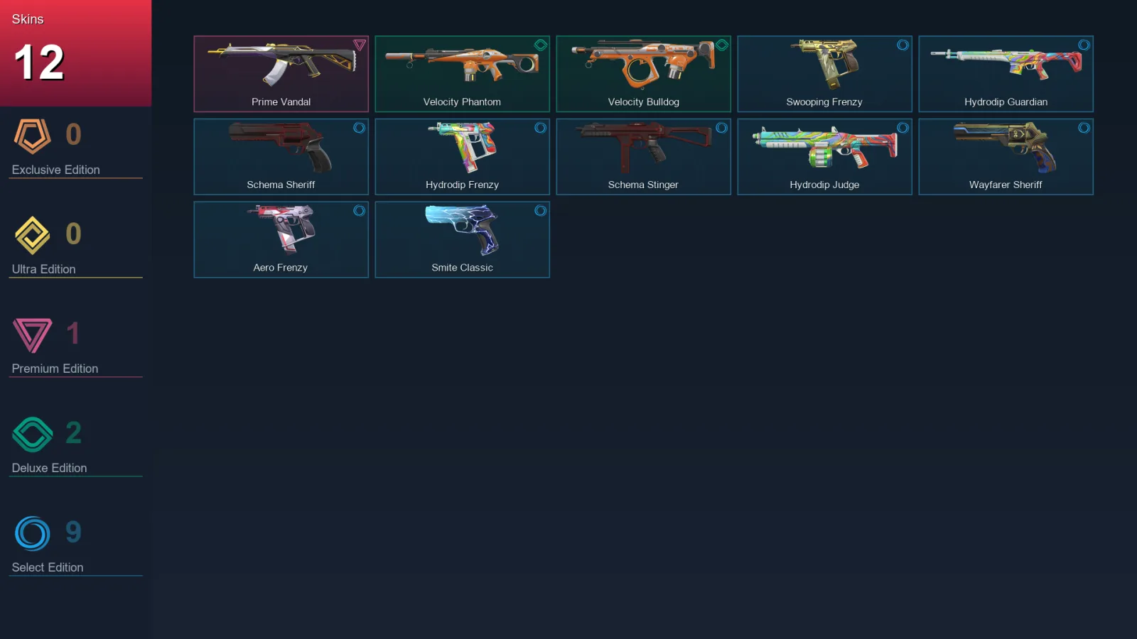 AP | Lv92 | Unranked | 12 Skin | 21 Agent | 44 Buddy — Swooping Frenzy