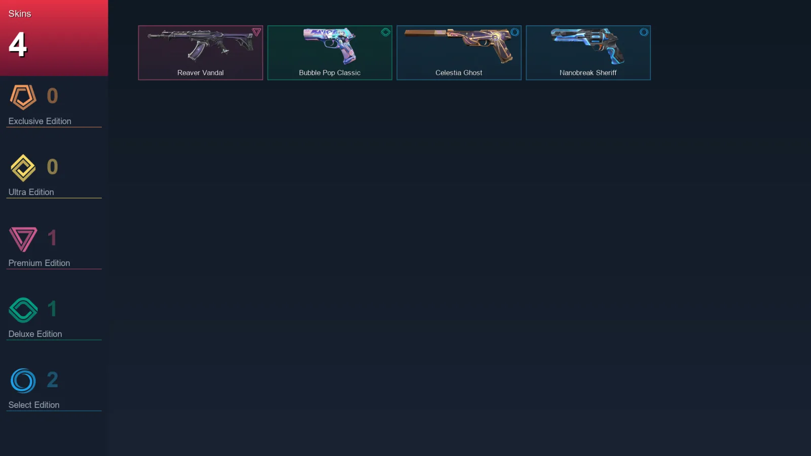 EU | Lv119 | Unranked | 4 Skin | 27 Agent | 41 Buddy