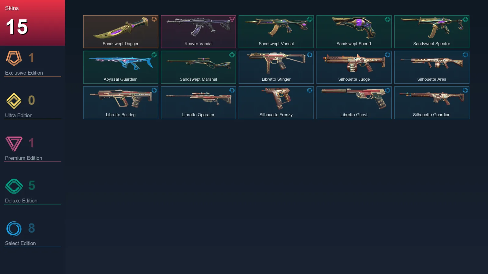 EU | Lv47 | Unranked | 15 Skin | 13 Agent | 15 Buddy — Valorant account