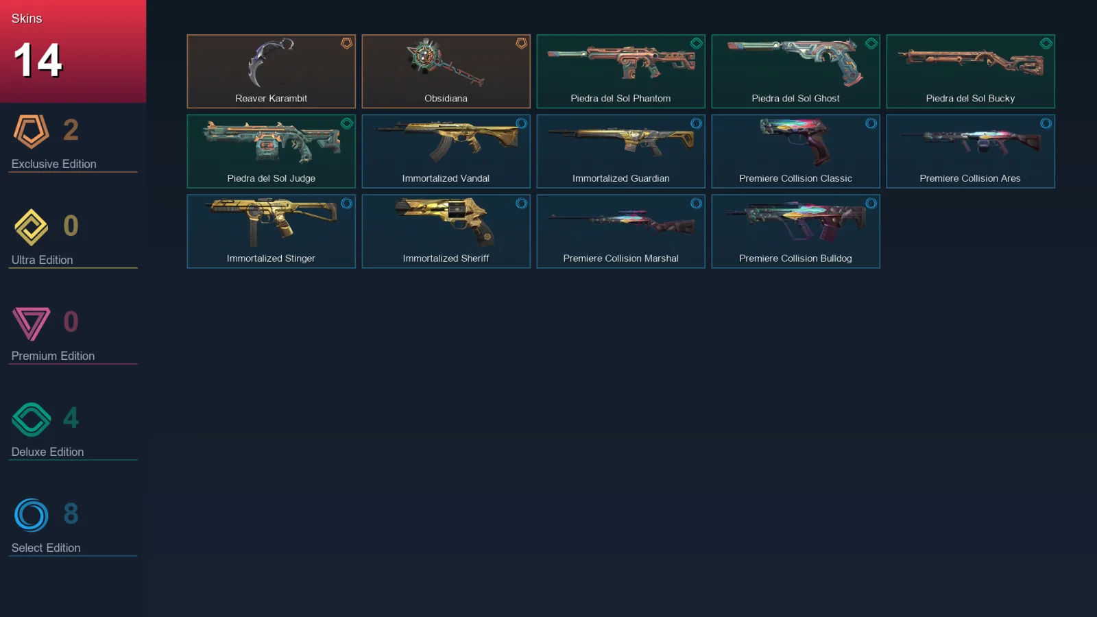 EU | Lv57 | Unranked | 14 Skin | 18 Agent | 29 Buddy