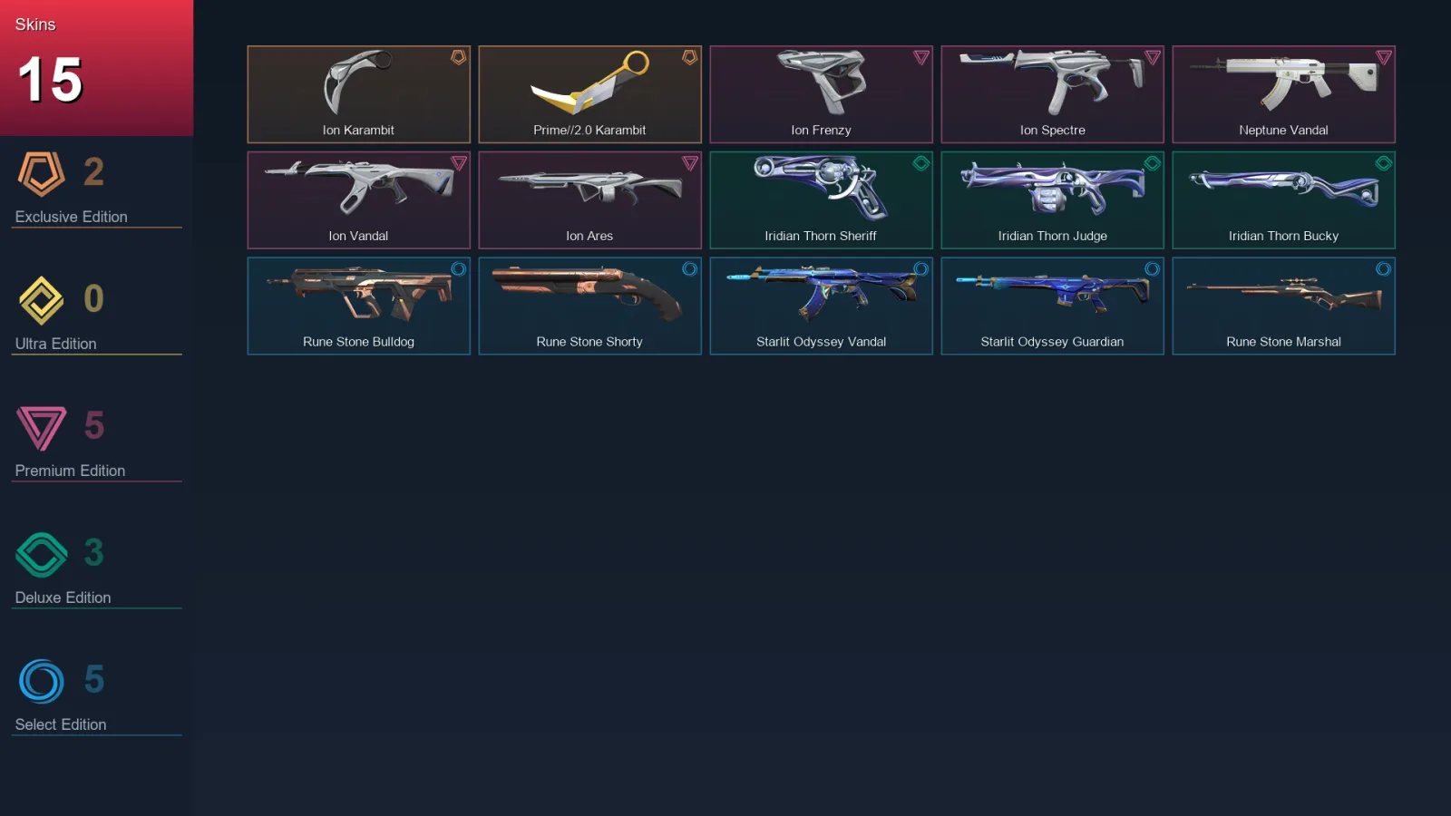 NA | Lv31 | Unranked | 15 Skin | 8 Agent | 22 Buddy — Valorant account