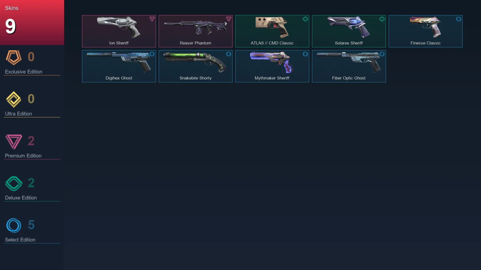 AP | Lv172 | Unranked | 9 Skin | 27 Agent | 80 Buddy — Mythmaker Sheriff