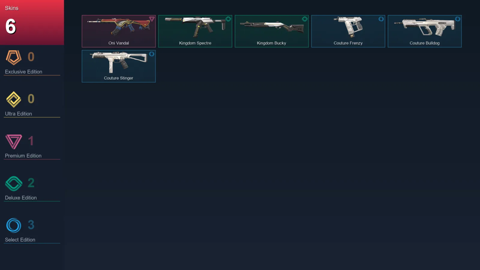 NA | Lv19 | Unranked | 6 Skin | 7 Agent | 9 Buddy