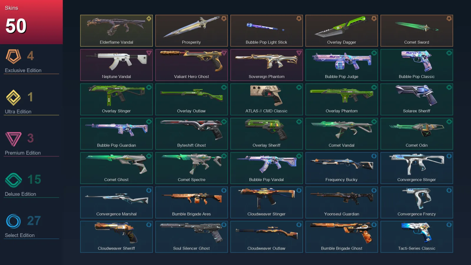 AP | Lv155 | Unranked | 50 Skin | 28 Agent | 70 Buddy — Valorant account