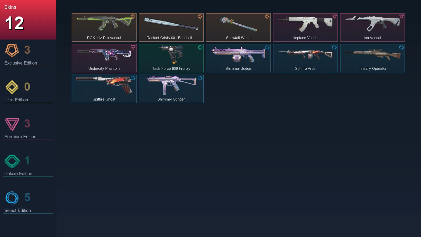 LA | Lv42 | Unranked | 12 Skin | 15 Agent | 26 Buddy — Valorant account