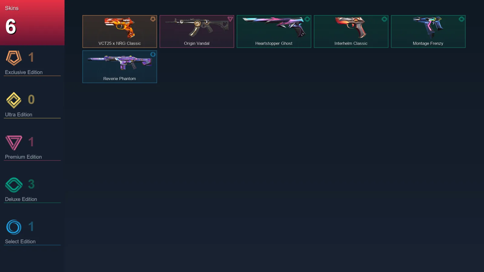 EU | Lv109 | Unranked | 6 Skin | 28 Agent | 22 Buddy