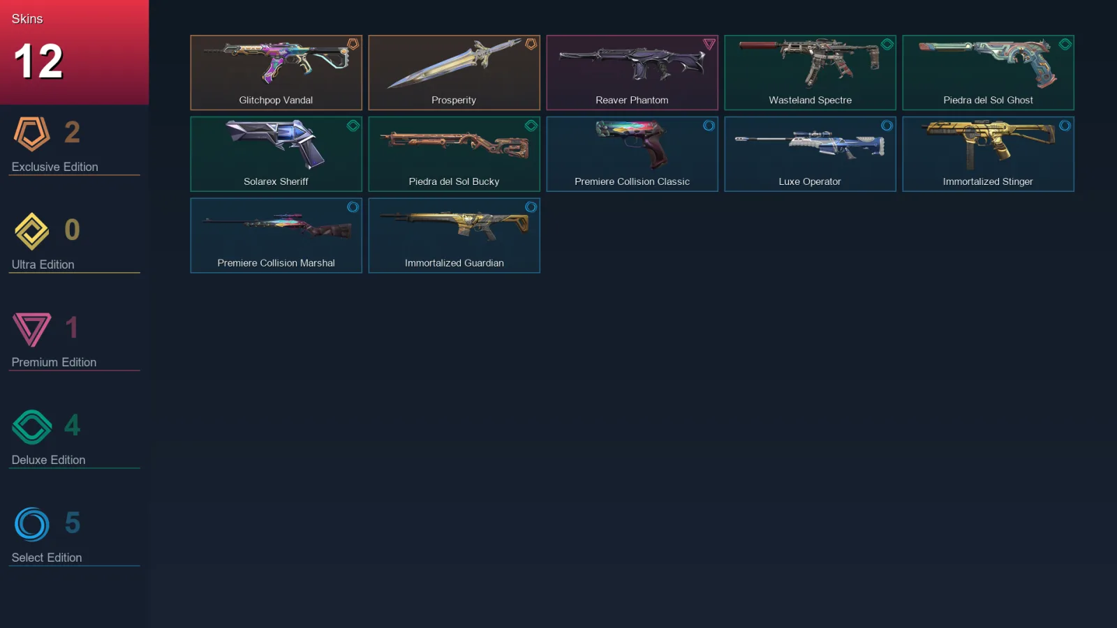 EU | Lv71 | Unranked | 12 Skin | 23 Agent | 42 Buddy