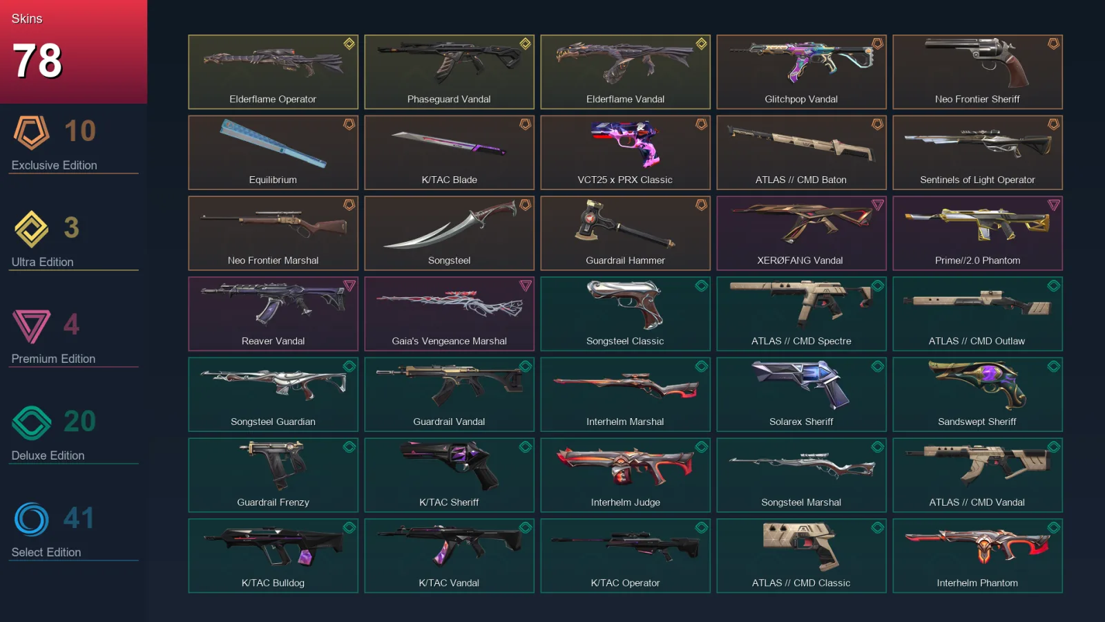 BR | Lv135 | Unranked | 78 Skin | 28 Agent | 73 Buddy