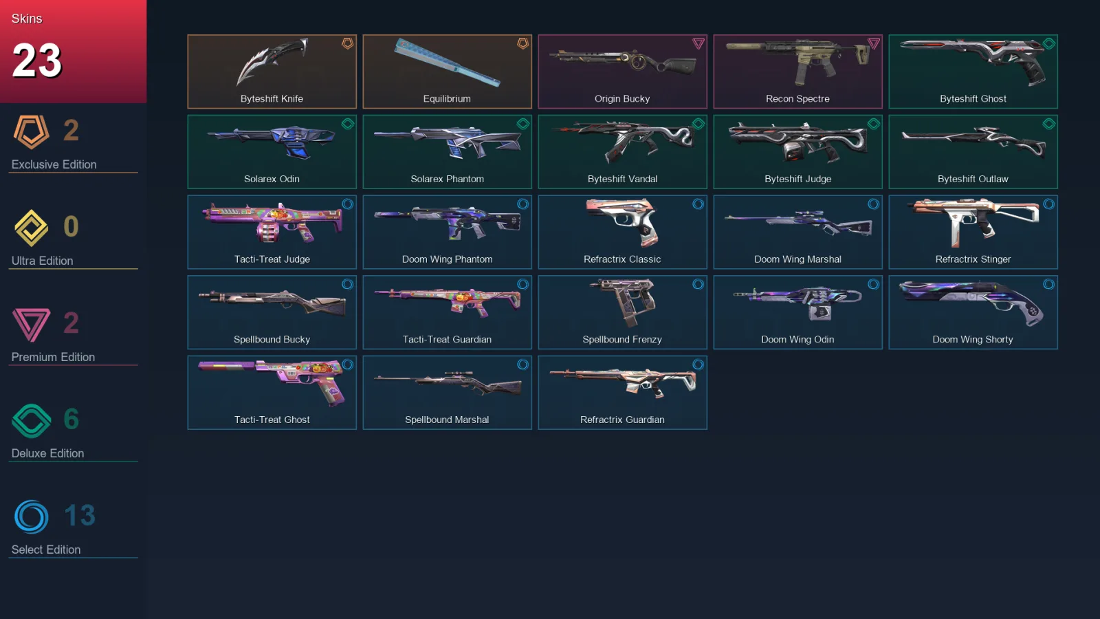 EU | Lv43 | Unranked | 23 Skin | 19 Agent | 26 Buddy