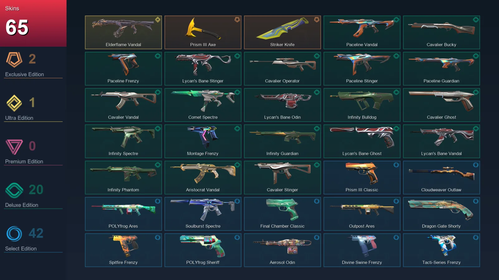 NA | Lv159 | Unranked | 65 Skin | 29 Agent | 90 Buddy