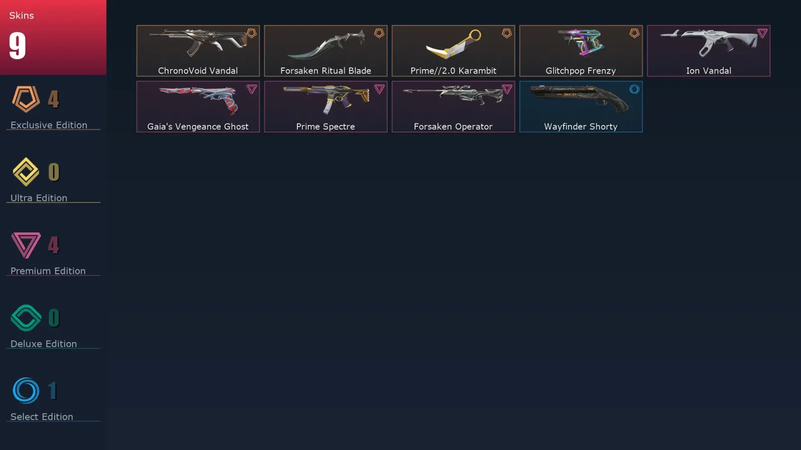 [Valorant] | EU | Level 25 | 10 Agents | 9 Skins — Valorant account