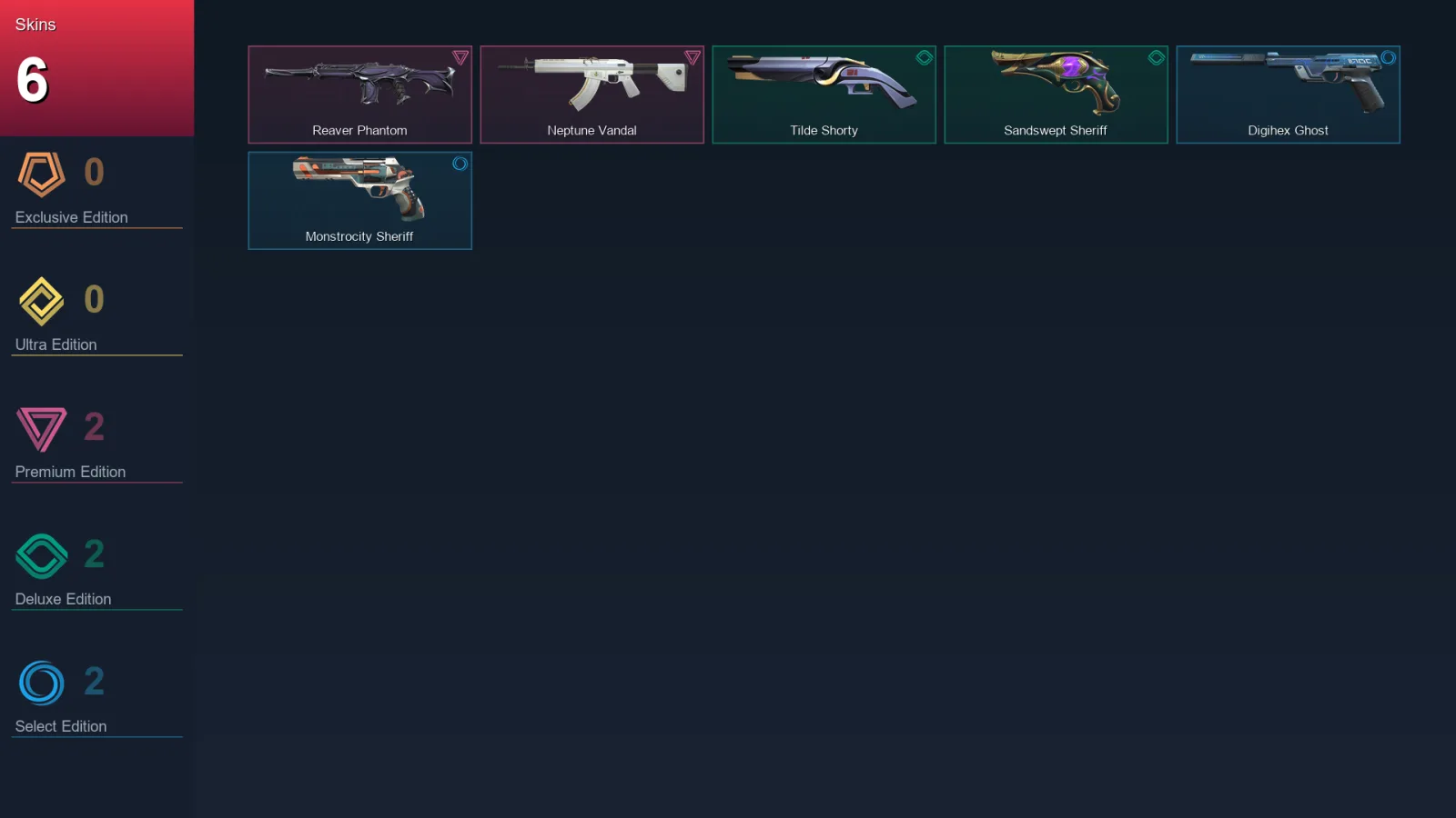AP | Lv101 | Unranked | 6 Skin | 23 Agent | 38 Buddy