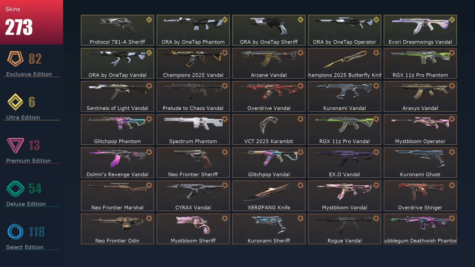 [Valorant] | EU | Level 357 | Gold 3 | 29 Agents | 273 Skins — Valorant account