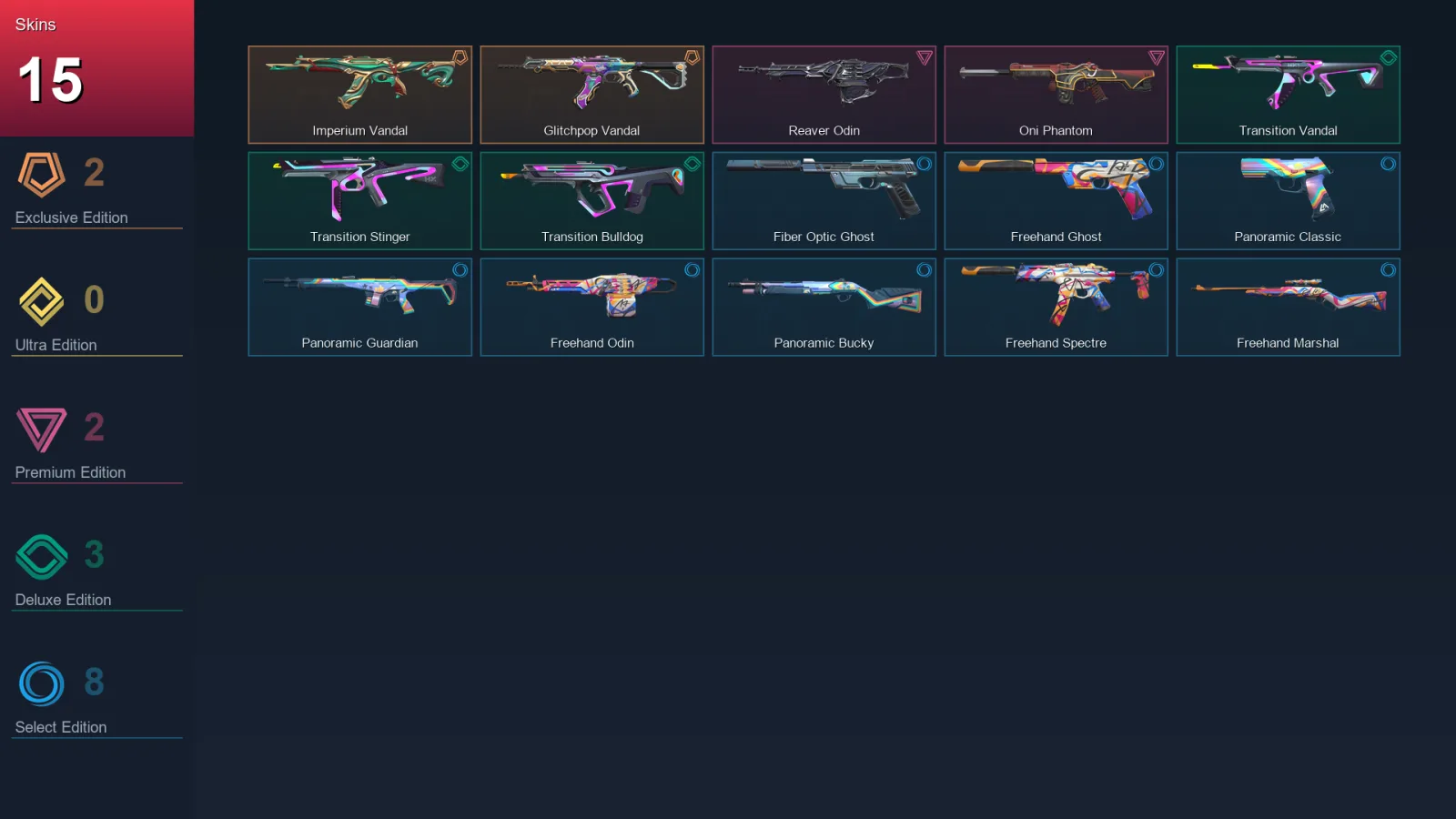 AP | Lv63 | Unranked | 15 Skin | 19 Agent | 27 Buddy