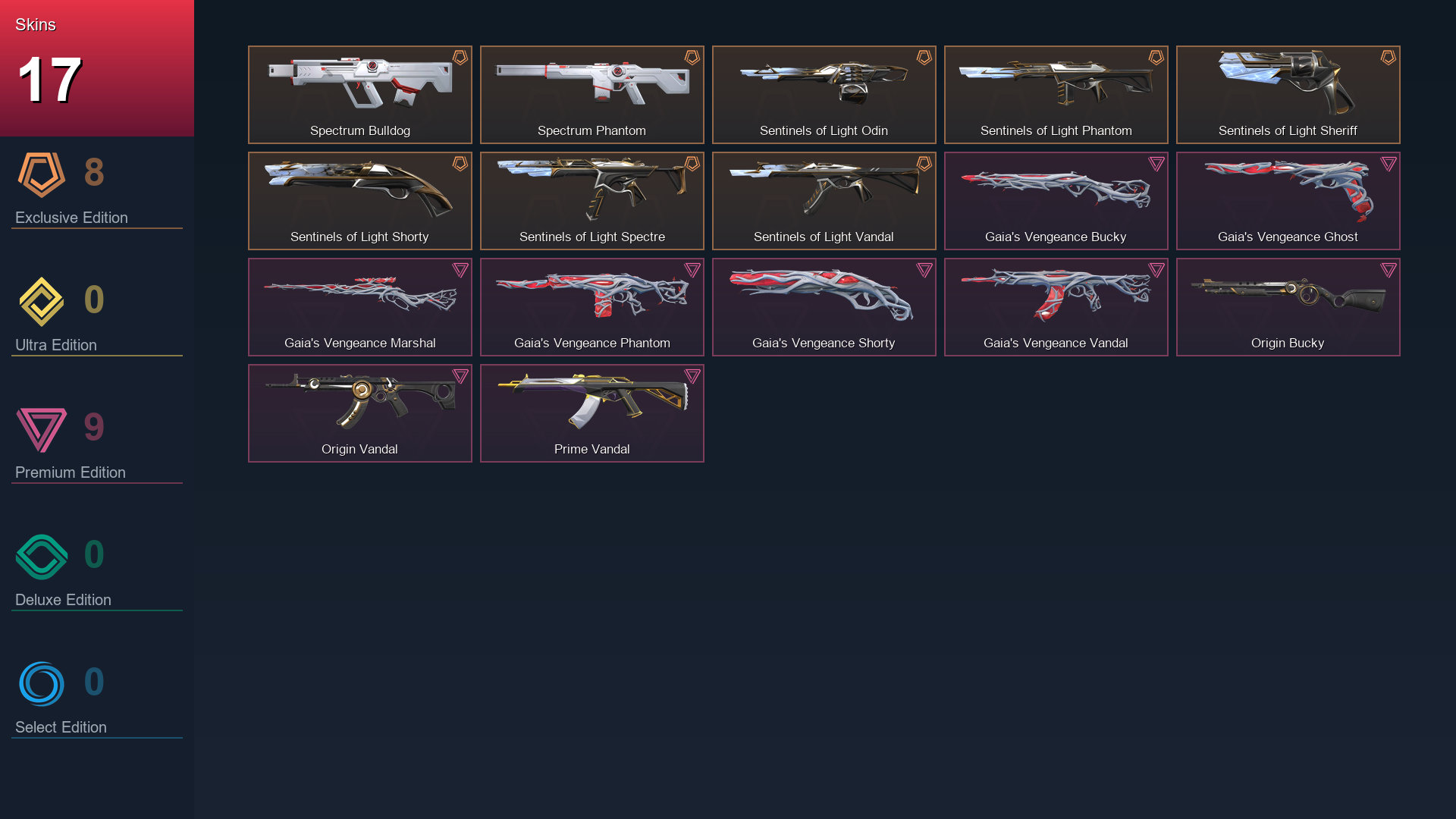 Valorant Account — Gold 3 | Level 42 | 17 Skins | 15 Agents | AP — Gold Valorant