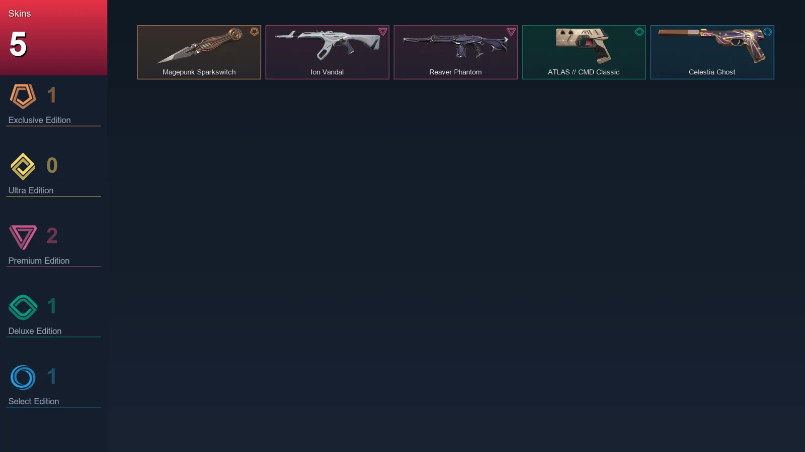 AP | Lv91 | Unranked | 5 Skin | 27 Agent | 48 Buddy