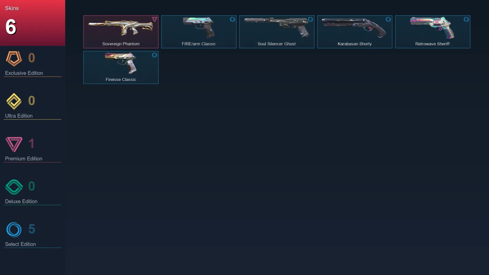 EU | Lv128 | Unranked | 6 Skin | 22 Agent | 62 Buddy