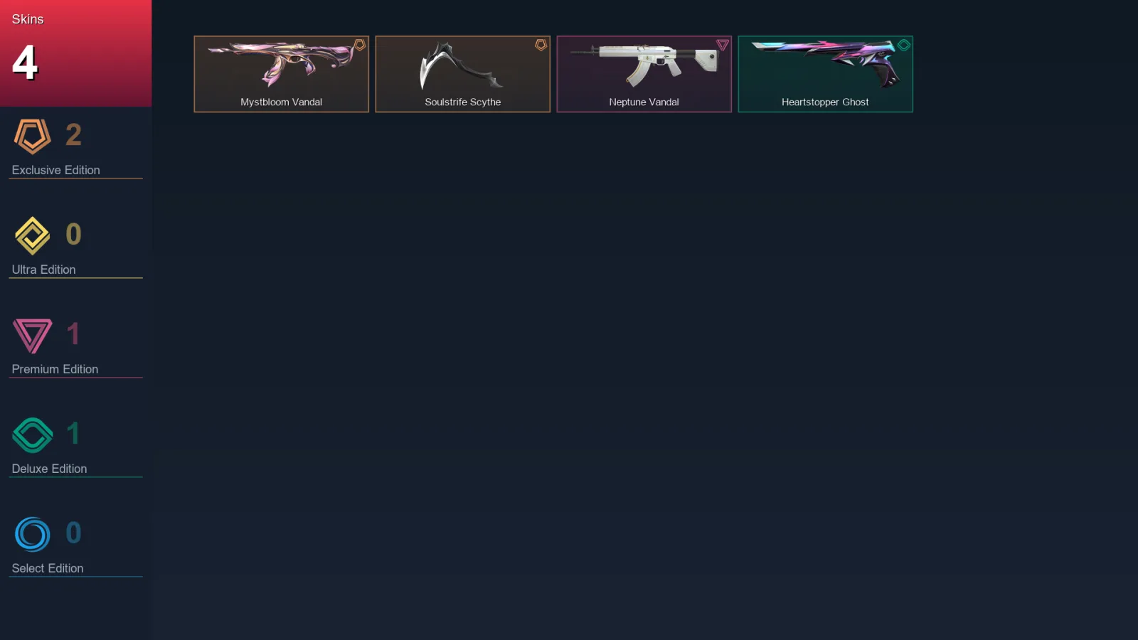 EU | Lv48 | Unranked | 4 Skin | 17 Agent | 24 Buddy