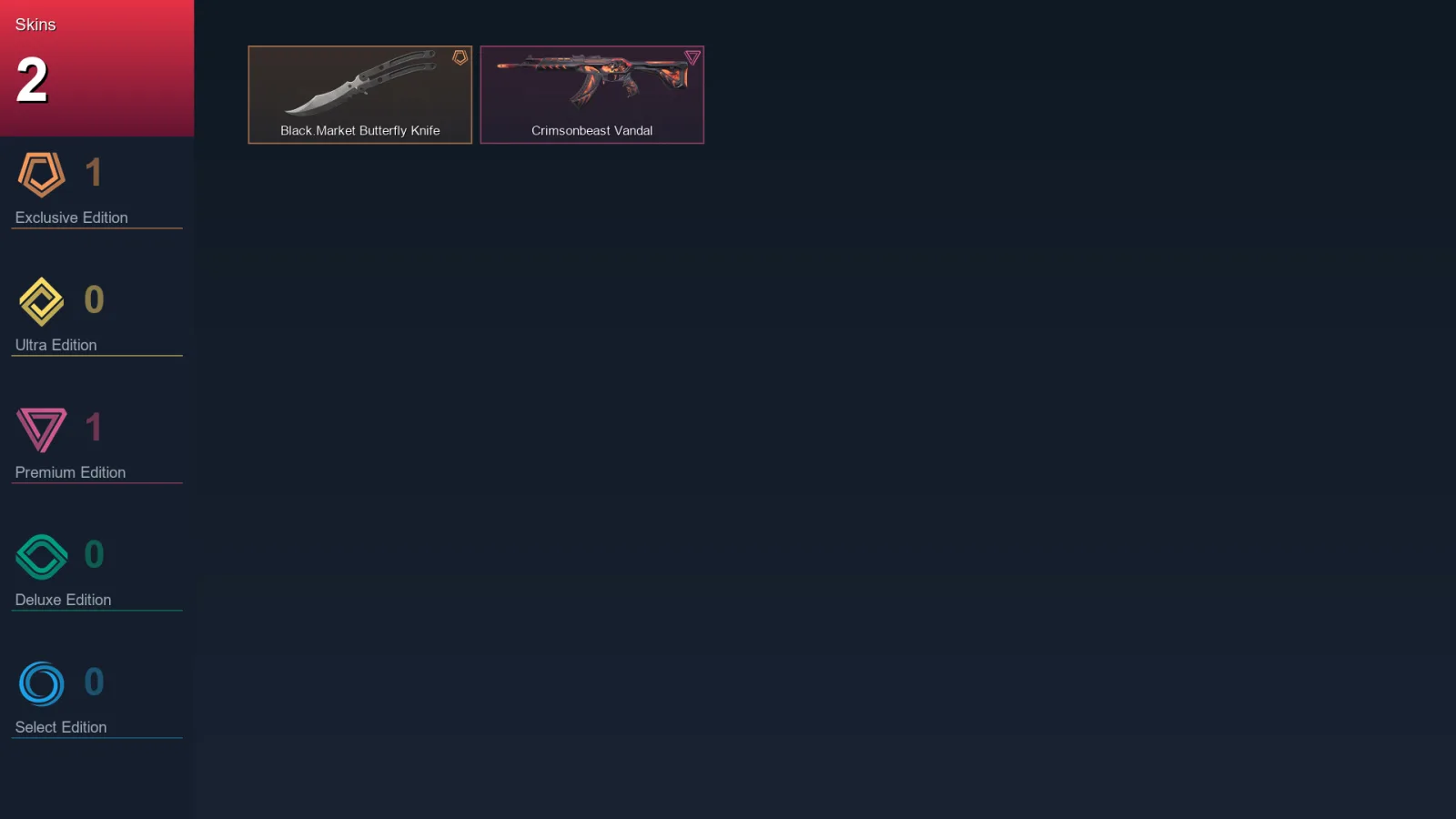 NA | Lv15 | Unranked | 2 Skin | 8 Agent | 6 Buddy