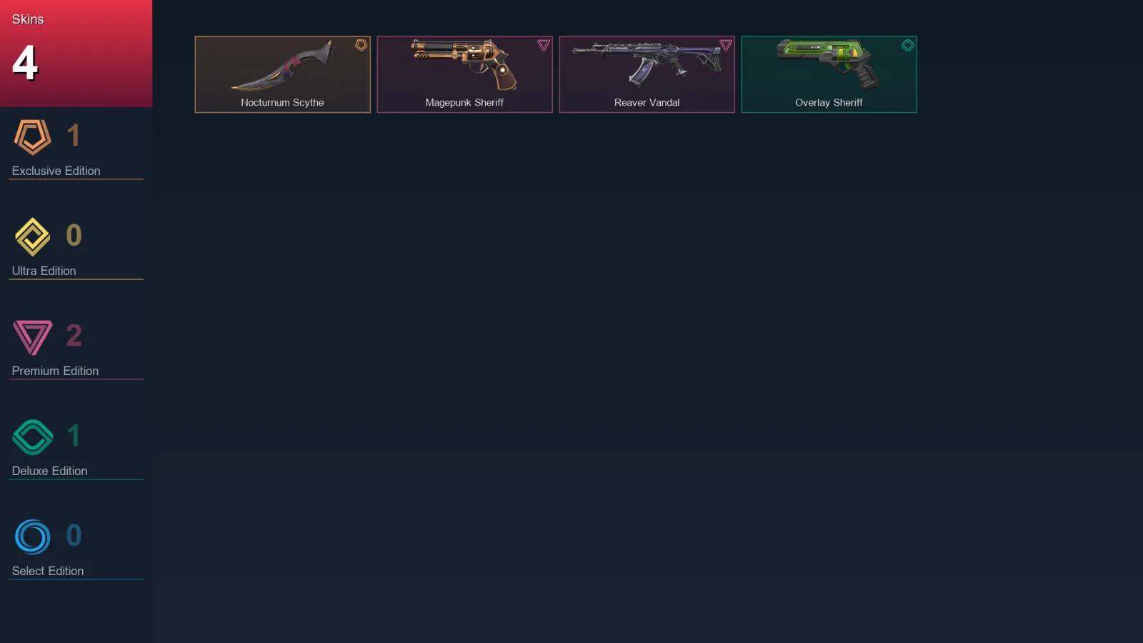 EU | Lv47 | Unranked | 4 Skin | 12 Agent | 12 Buddy