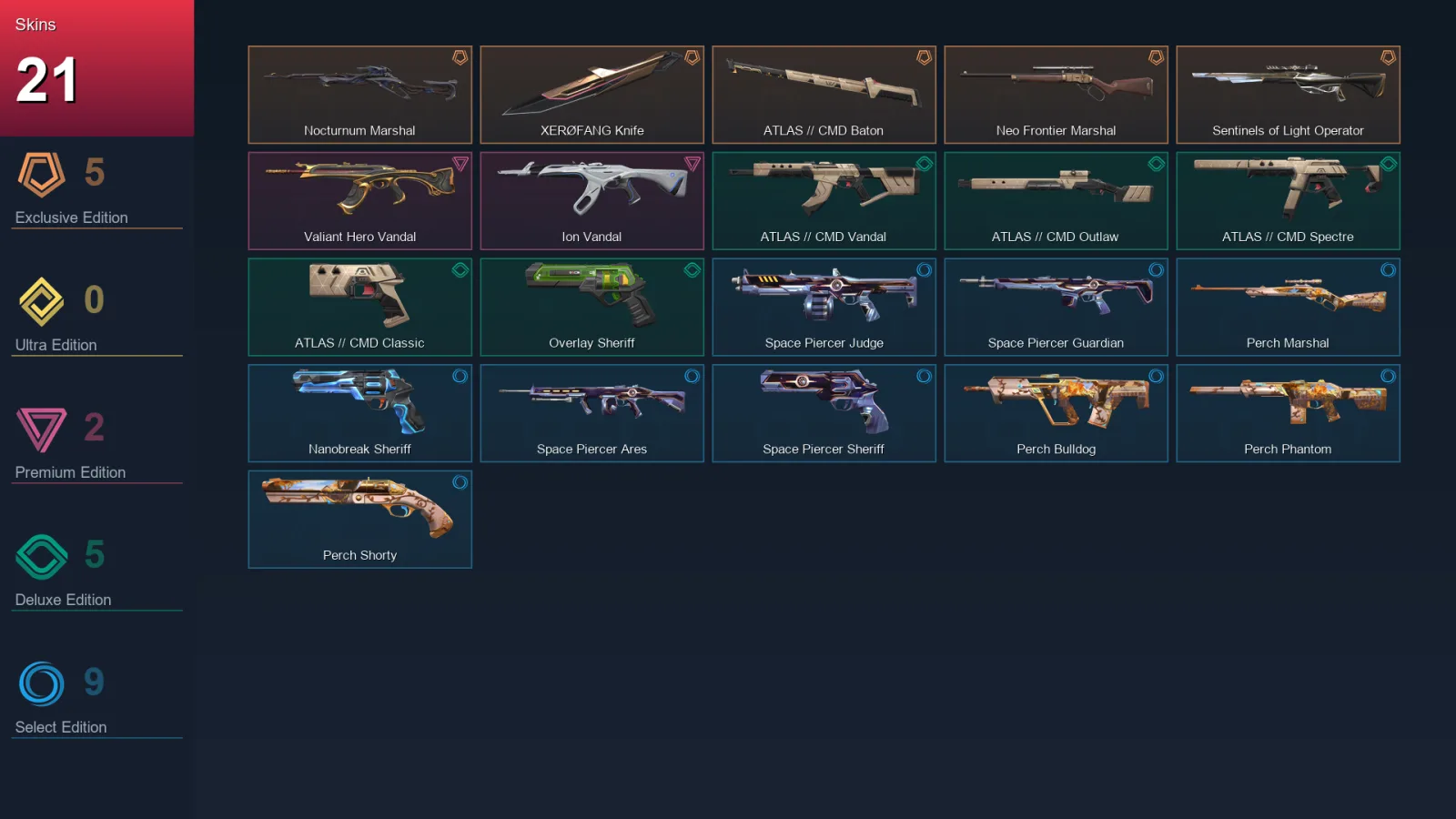 AP | Lv73 | Unranked | 21 Skin | 26 Agent | 38 Buddy