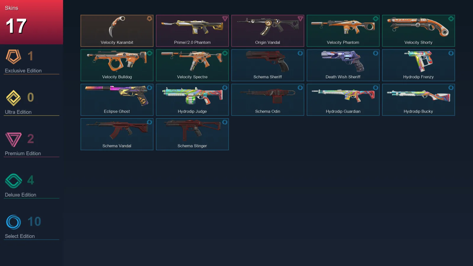 EU | Lv85 | Unranked | 17 Skin | 21 Agent | 38 Buddy