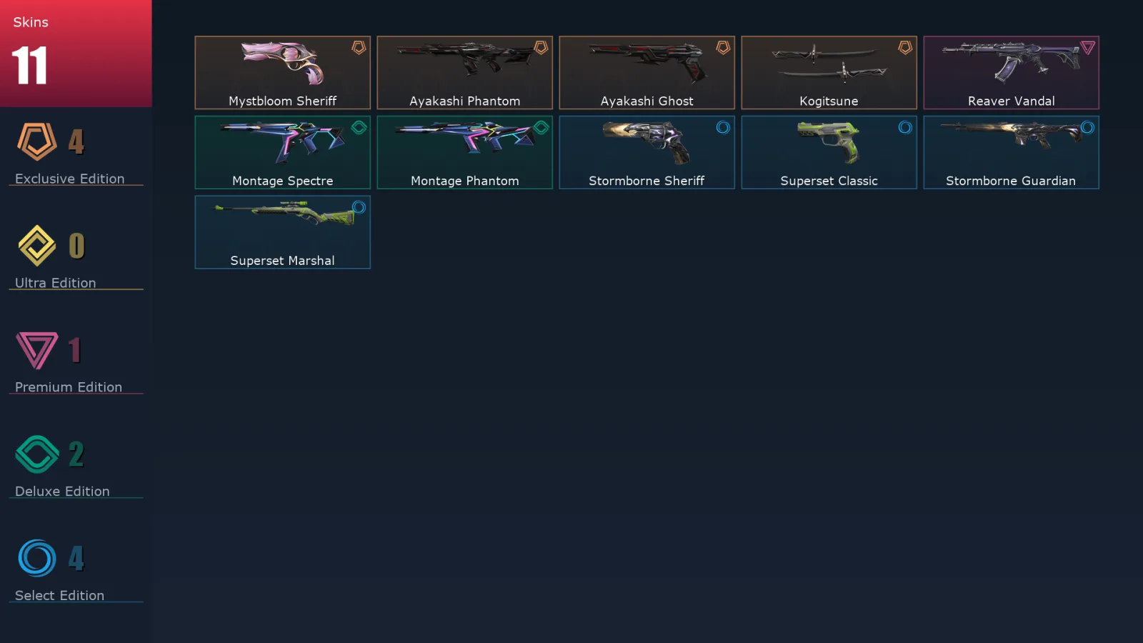 [Valorant] | EU | Level 29 | Gold 1 | 10 Agents | 11 Skins — Valorant account