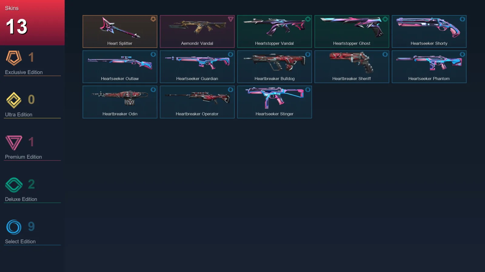 AP | Lv40 | Unranked | 13 Skin | 12 Agent | 18 Buddy