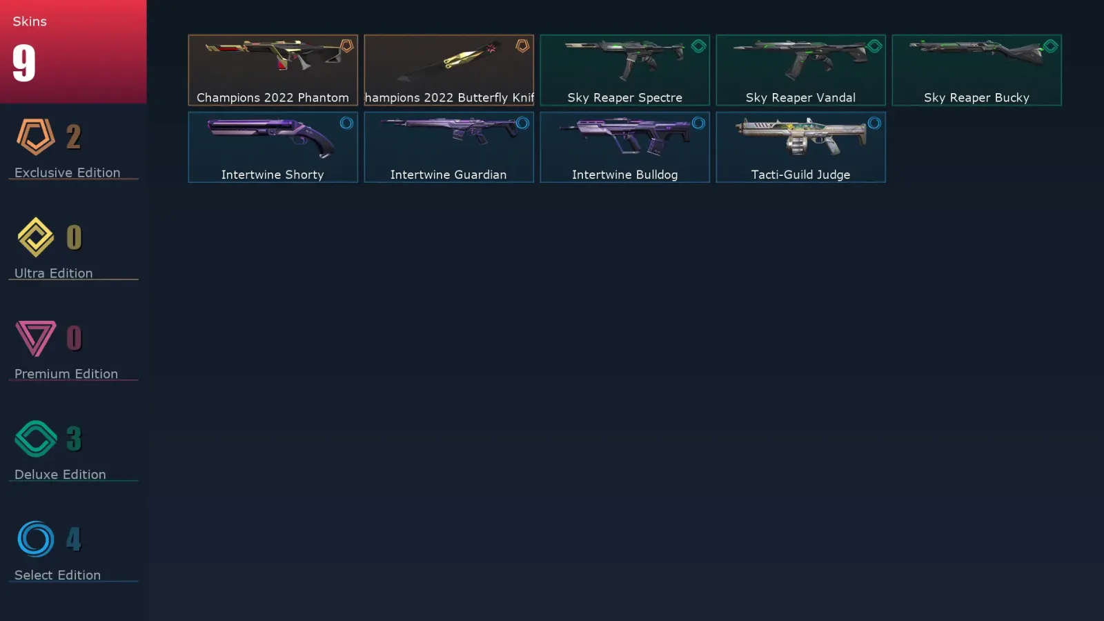 [Valorant] | EU | Level 13 | 7 Agents | 9 Skins