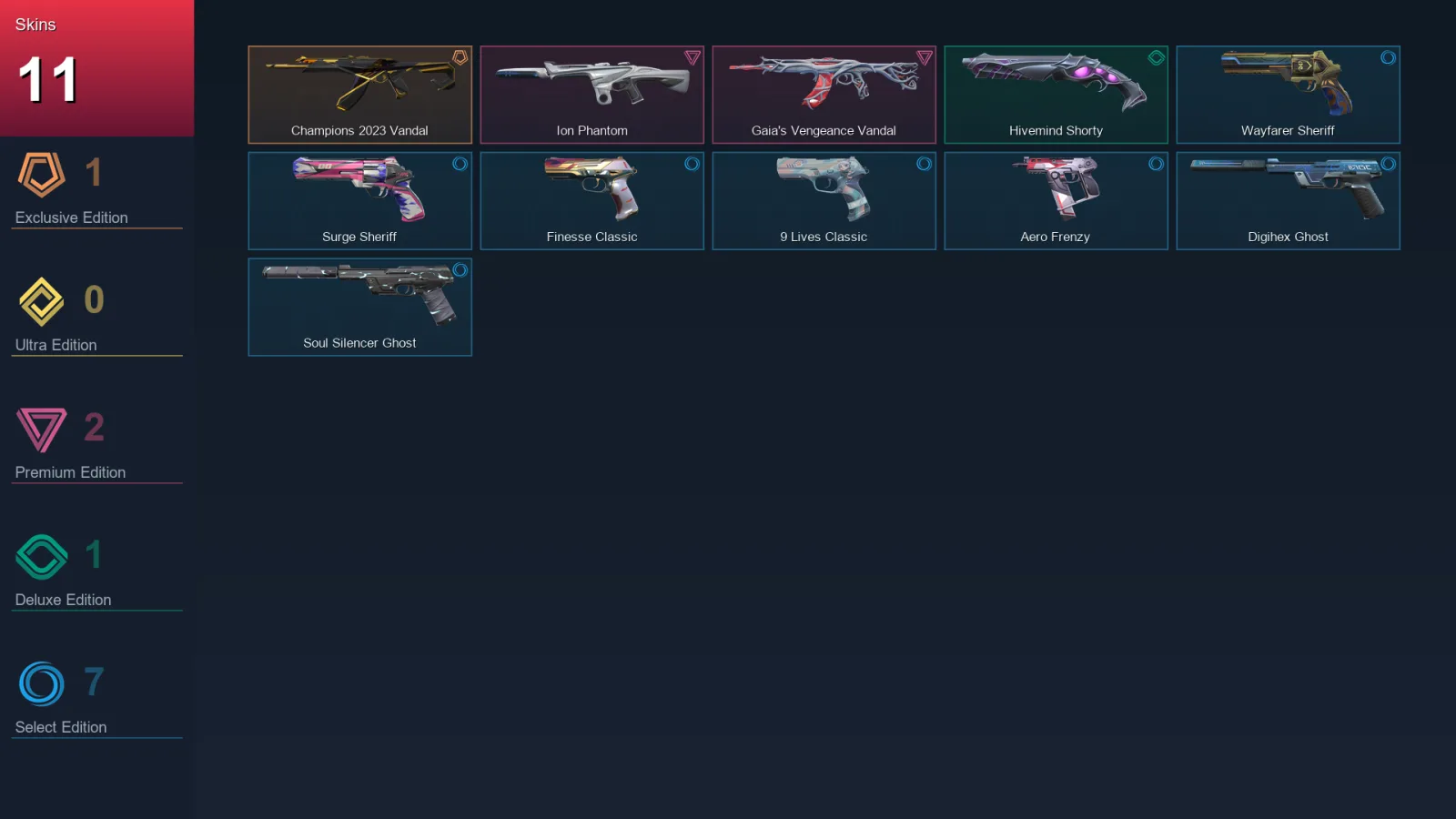 EU | Lv123 | Unranked | 11 Skin | 23 Agent | 50 Buddy — Valorant account