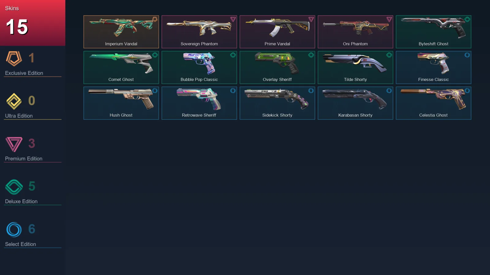 AP | Lv255 | Unranked | 15 Skin | 28 Agent | 99 Buddy — Valorant account