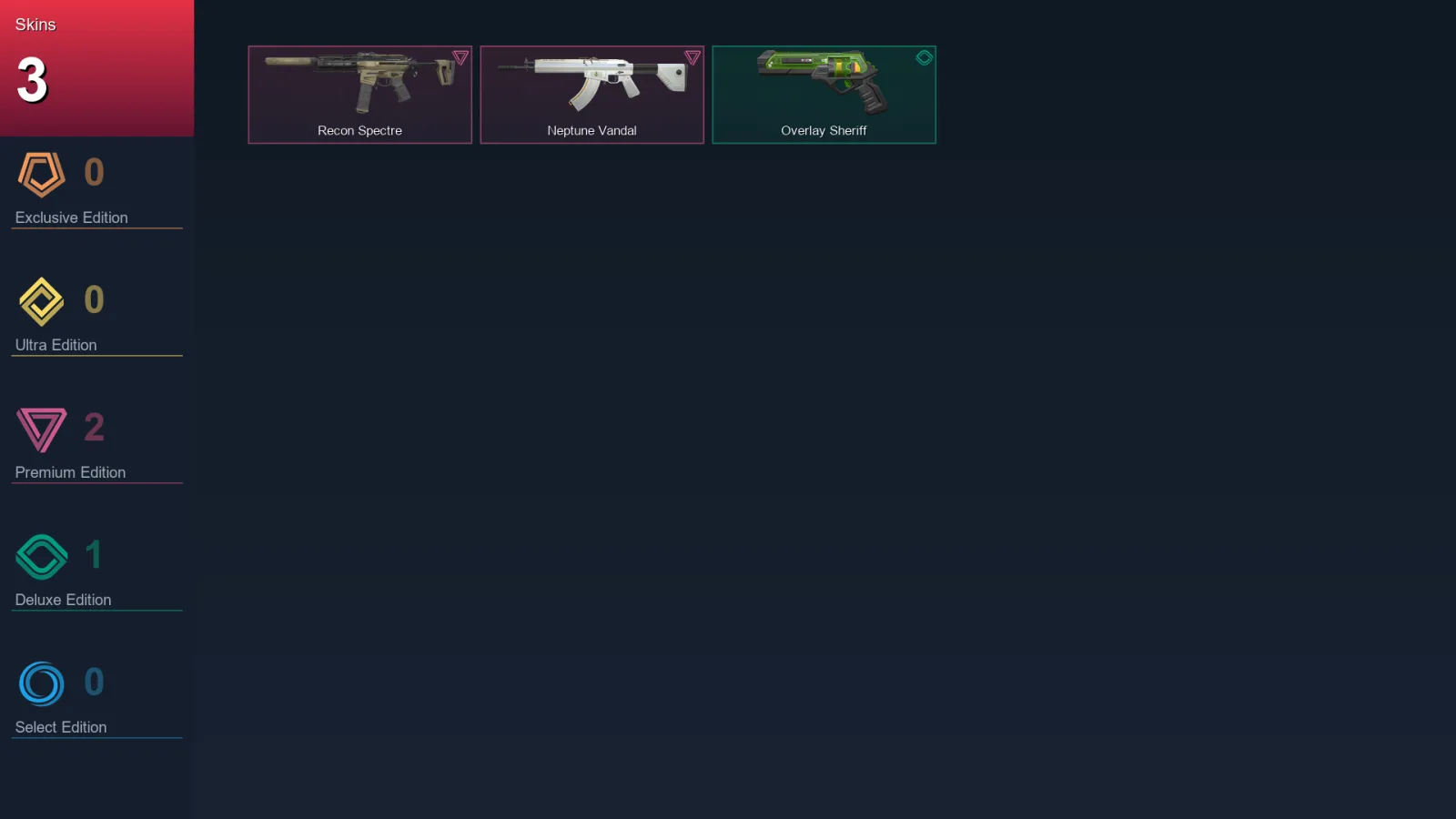 NA | Lv34 | Unranked | 3 Skin | 14 Agent | 12 Buddy