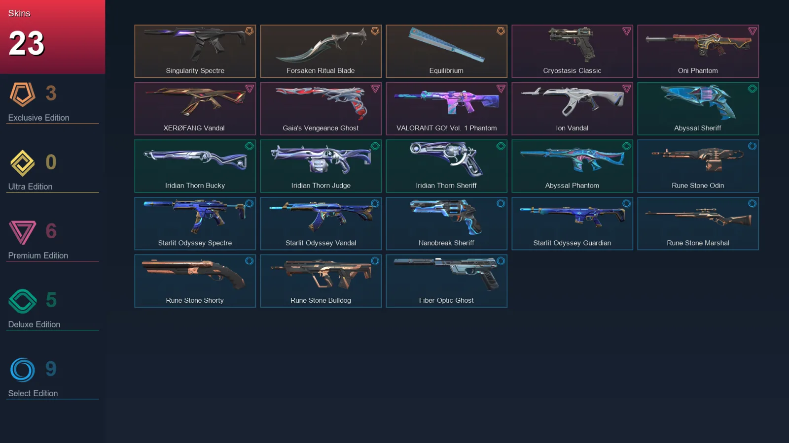 EU | Lv89 | Unranked | 23 Skin | 24 Agent | 54 Buddy